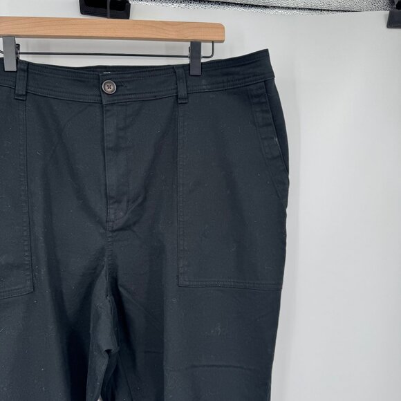 A New Day pants Elastizado stretch cargo style patch pockets back flap pocket Bl - Picture 3 of 9